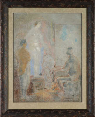 Кудряшёв Владимир Владимирович. В мастерской художника